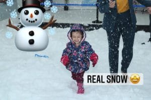Kids Birthday Party places snowy fun Snow room