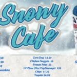 Snowy Cafe menu