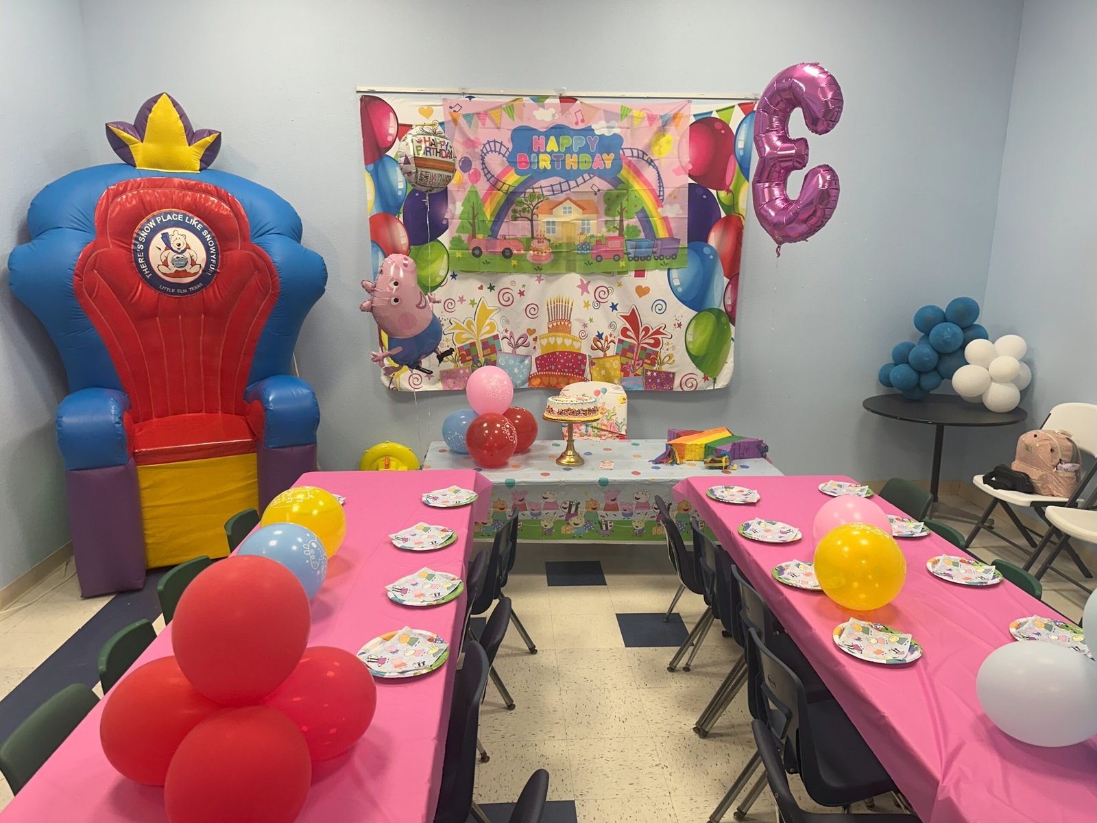 25 kids with 6 large Pizzas  $549