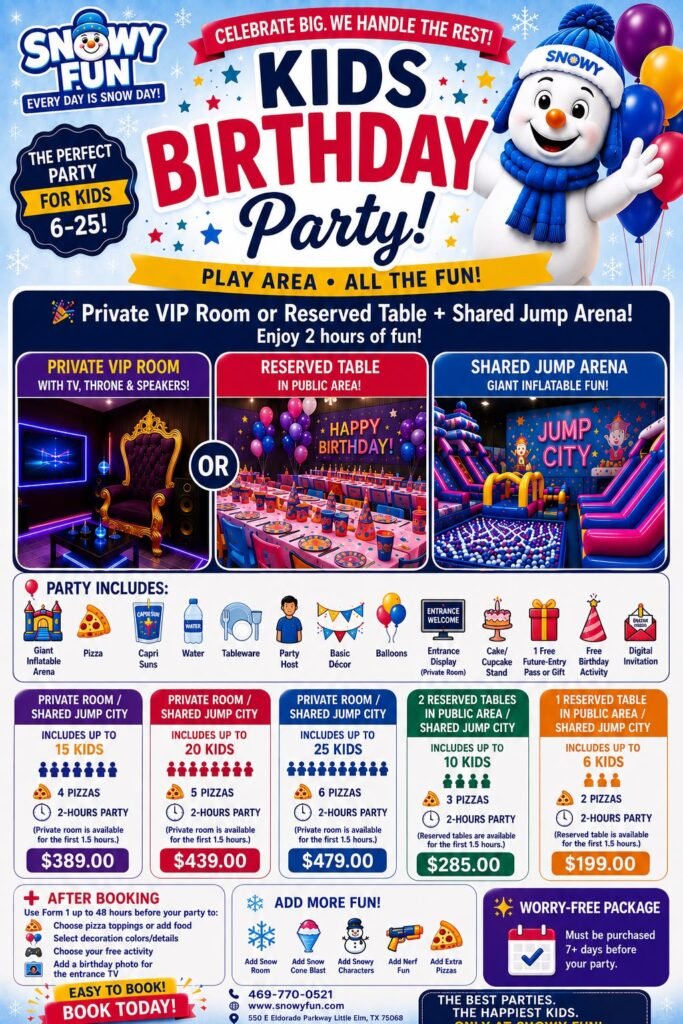 Best Kids Birthday Party Place & Indoor Play Center